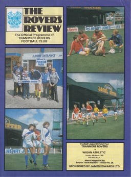 Tranmere Rovers v Wigan Athletic Match Programme 1981-03-29